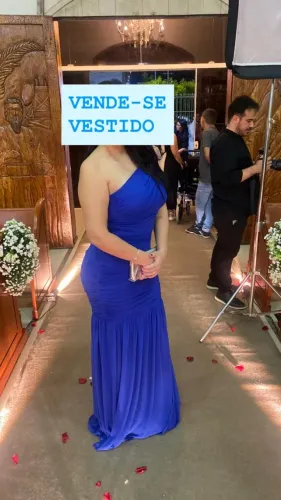 VESTIDO DE FESTA AZUL 
