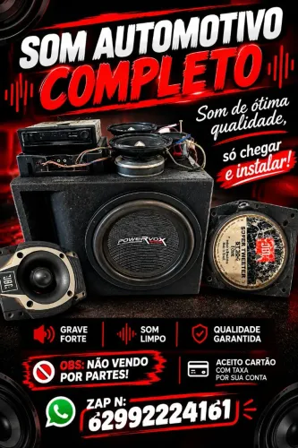 Som automotivo completo