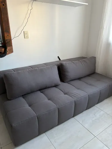 Sofá 3 Lugares Modular Soho Linho Grafit