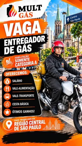Motoboy- Entregador de gás