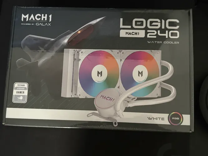 Water Cooler MACH1 Logic 240mm RGB Branco - Novo Lacrado