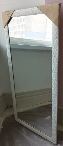 Espelho Retangular Moldura Texturizada! Novo! Quase de Graça!