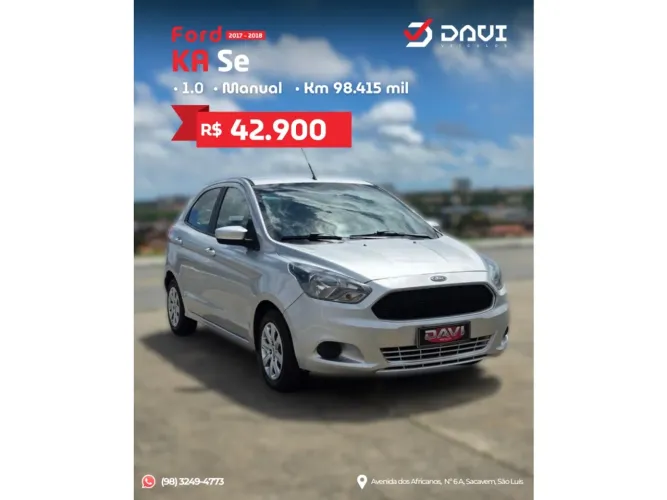 Ford KA 1.0 Se/se Plus Tivct Flex 5P 2018