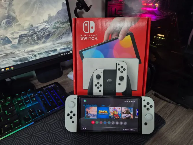 Nintendo switch Oled DESBLOQ. (Sou de Santos)