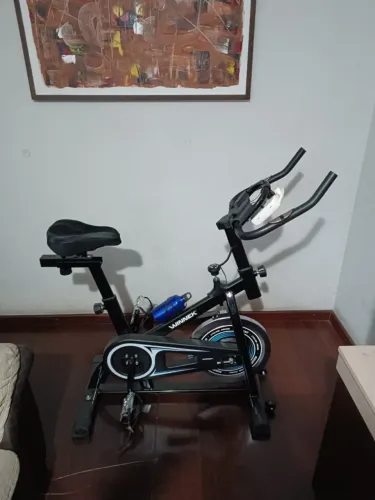 Bicicleta Ergometrica Spinning 6 kilos de Inercia Ergometrica Winnek Preta