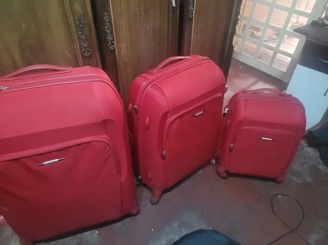 Malas Samsonite (G, M e P) nunca foram usadas