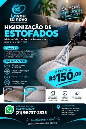 Higienização de estofados 