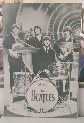 Antigo pôster The Beatles 