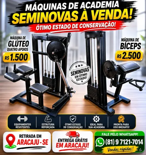 ? MÁQUINAS DE ACADEMIA SEMINOVAS À VENDA ?