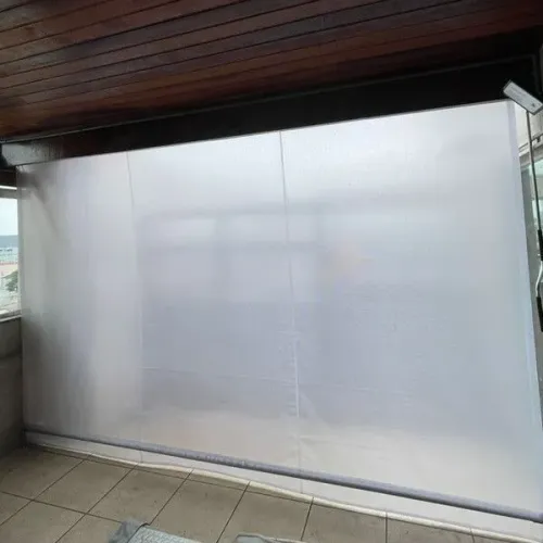 Toldo retratil braço meio transparente medida 3,5 mt x 1,5 de avanço