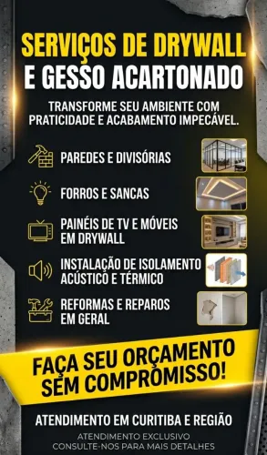 SERVIÇOS DE DRAYWALL GERAL