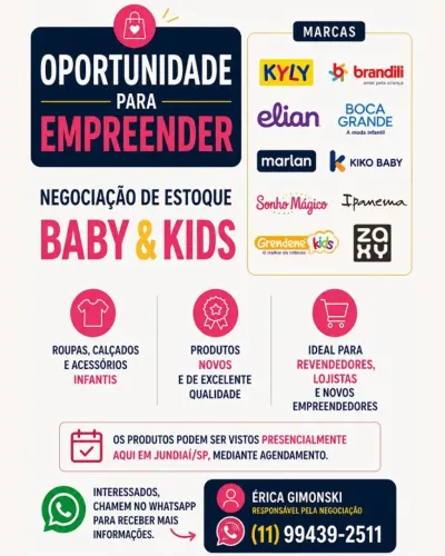 Estoque Infantil para Revenda - Mais de 700 Produtos Novos