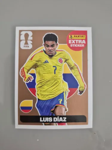 Figurinha Luis Diaz Extra Sticker Bronze