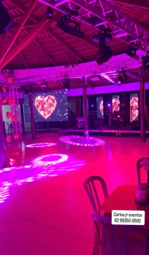 Painel de Led,som,iluminação,estrutura,palco, festa de 15 anos, aniversário