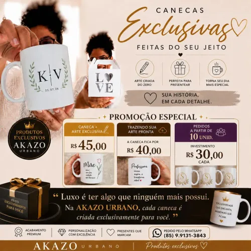 Presentes exclusivo renda extra arte canecas