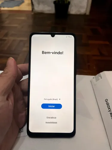 Smartphone Samsung Galaxy A05 128GB Preto 4GB RAM - Impecável / Usado Pouquíssimo