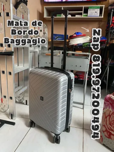 Mala de Bordo Prata Seminova Bagaggio