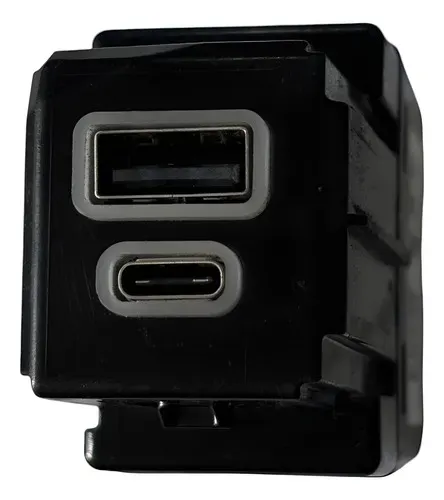 Entrada Tomada Usb Jeep Renegade Compass Fiat Toro 2021 2023 Preto