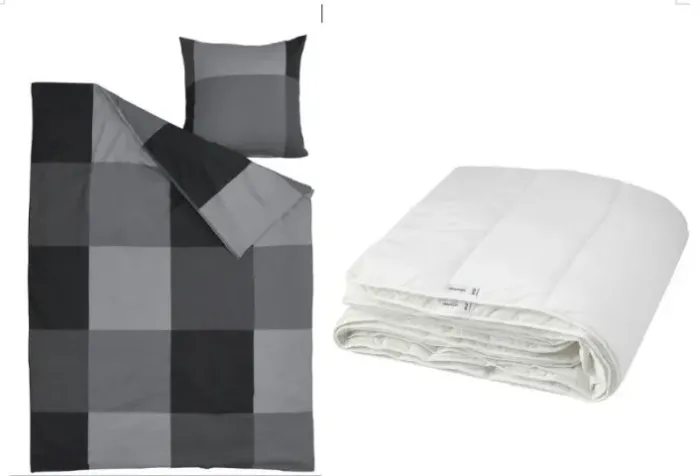 Edredom de solteiro e capa, comprados na IKEA França