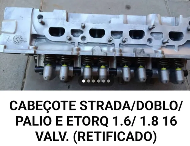 CABECOTE STRADA. DOBLO. PALIO E ETORQ(1.6/ 1.8) 16VALV. RETIFICADO
