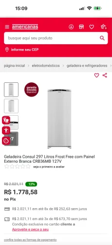 Vendo Geladeira usada Frost free