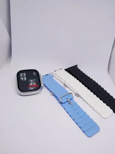 Smartwatch Watch 3 Ultramax Prata (Novo) + Combo 7 Pulseiras e Película