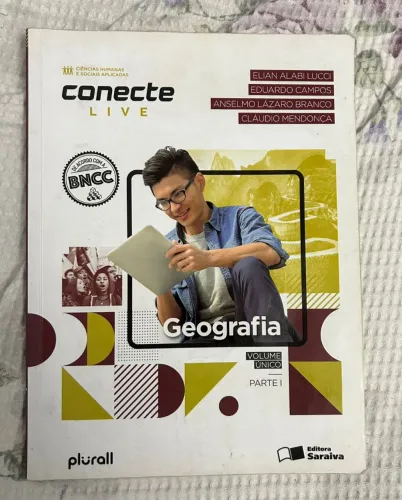 Livro Geografia Conecte Live - Volume 1 (BNCC) - Bom  Estado