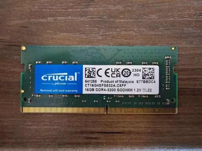 Memória p/ Notebook Crucial 16gb 3200mhz DDR4