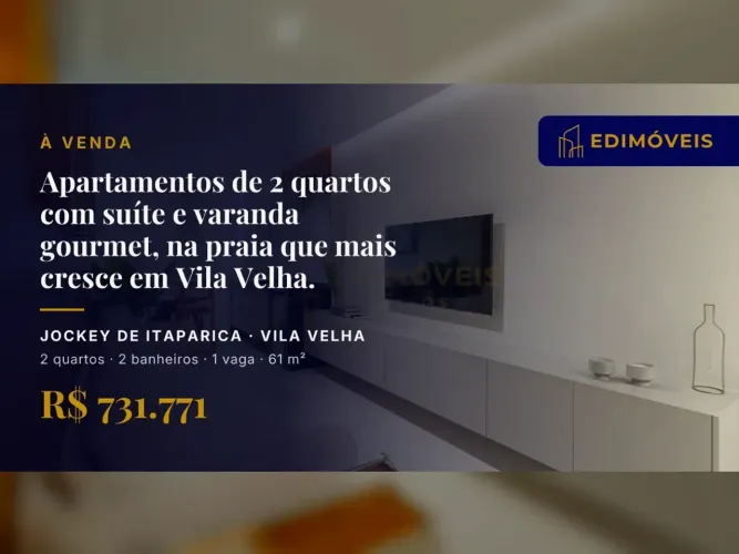 Incrível apartamento 2 quartos na Jockey de Itaparica, agende sua visita!