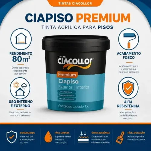 PRODUTO: TINTA CIAPISO PREMIUM - CIACOLLOR