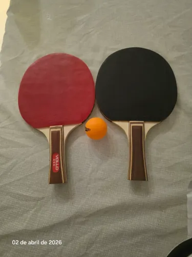 Raquete de tenis de mesa x 2 raquete 1 bola