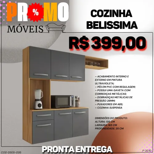 Armário de cozinha belíssima - ENTREGA IMEDIATA 