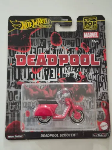Hot Wheels Deadpool Scooter Novo Lacrado