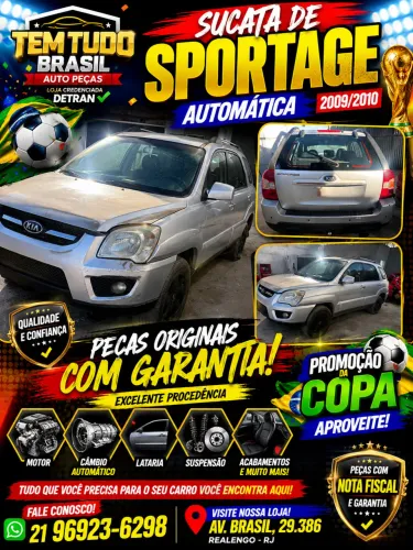 Peças de Kia sportage 2010 automática