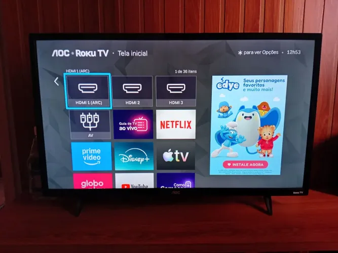 TV AOC ROKU 32 POLEGADAS SEMI NOVA