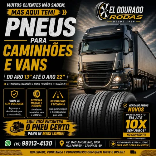 Pneus para caminhão e vans