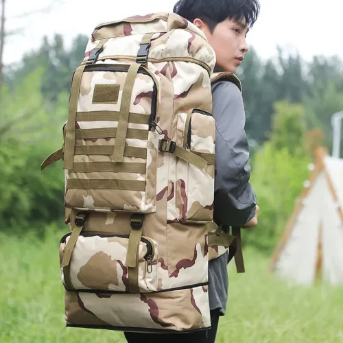 Mochila Acampamento 80 litros Premium reforçada