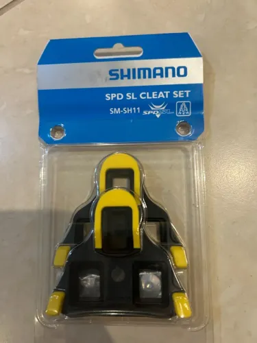 Taquinho Shimano pedal Speed Sm Sh11 Amarelo Novo Lacrado