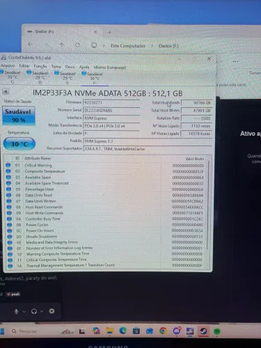SSD ADATA NVMe M.2 2230 de 512 GB, modelo IM2P33F3A-512G2