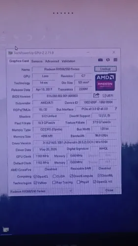 Rx 550 4gb 128 bits