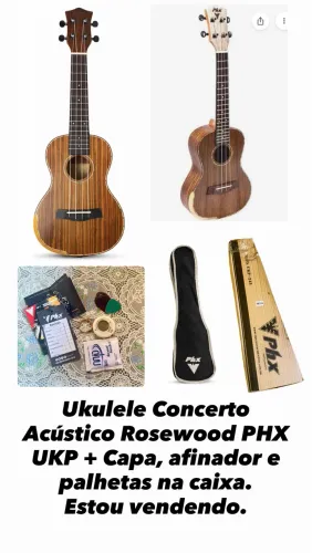 Ukulele Concerto Acústico Rosewood