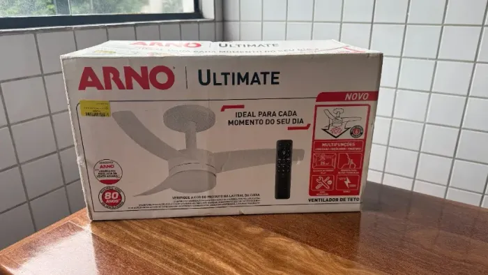 Ventilador De Teto Arno Ultimate Preto Vx14 [NOVO NA CAIXA]