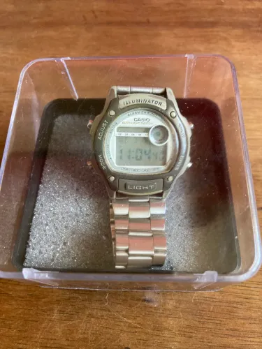 Relógio Casio Original Aço Light Digital Resistente à Água Usado .