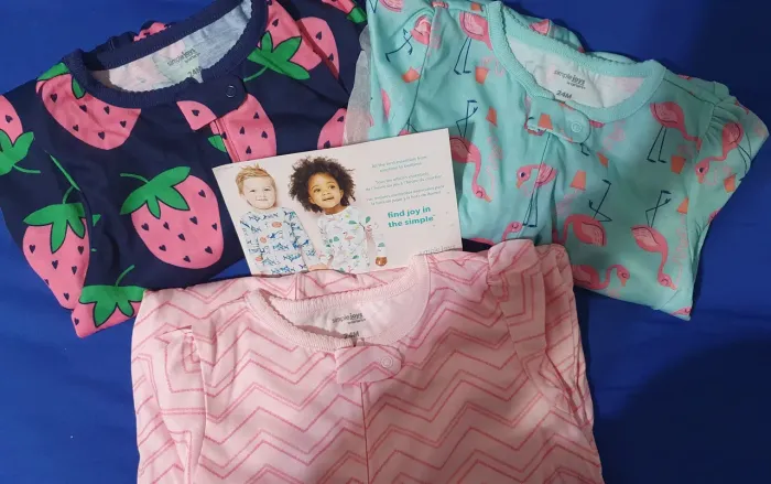 Macacão Pijama Carter's Simple Joys - Kit Com 3 Novos Tamanho 24M