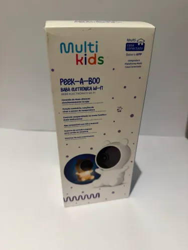 Babá Eletrônica Wi-Fi Peek-A-Boo Multikids - Nova