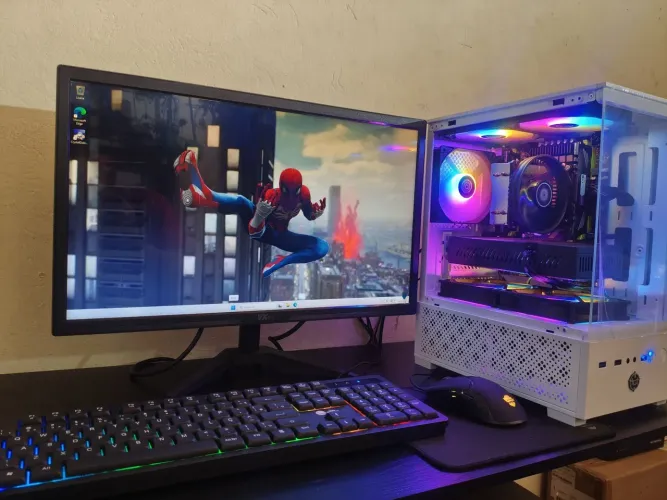 PC Gamer Completo RX 590 8GB + Monitor + Kit Completo