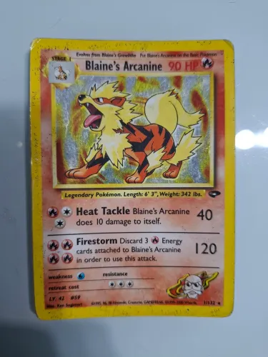 Carta Pokemon Blaine's Arcanine 1/132