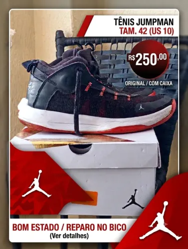 ? Tênis Jumpman Original - Tamanho 42