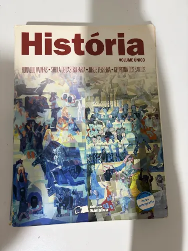 Livro de História Volume Único Editora Saraiva 