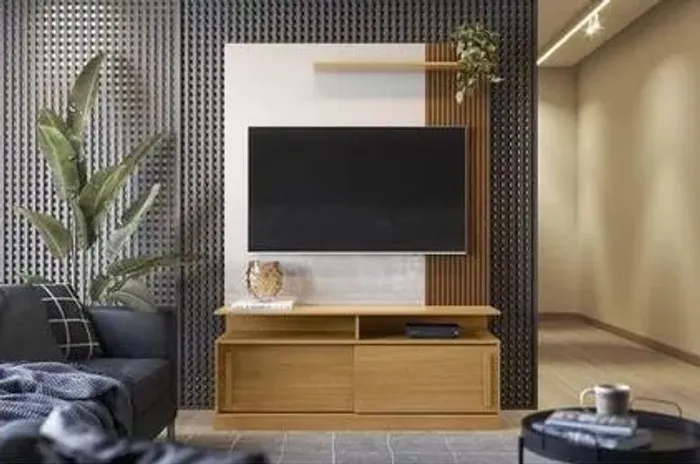 Estante Home Chicago Com 2 Portas TV Até 60"- (Promoção)!